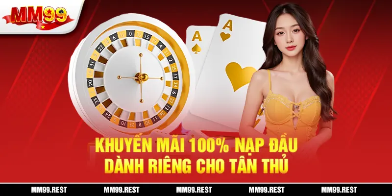 Khuyến mãi 100% nạp đầu dành riêng cho tân thủ