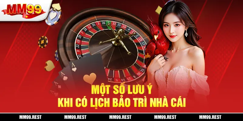 Một số lưu ý khi có lịch bảo trì nhà cái